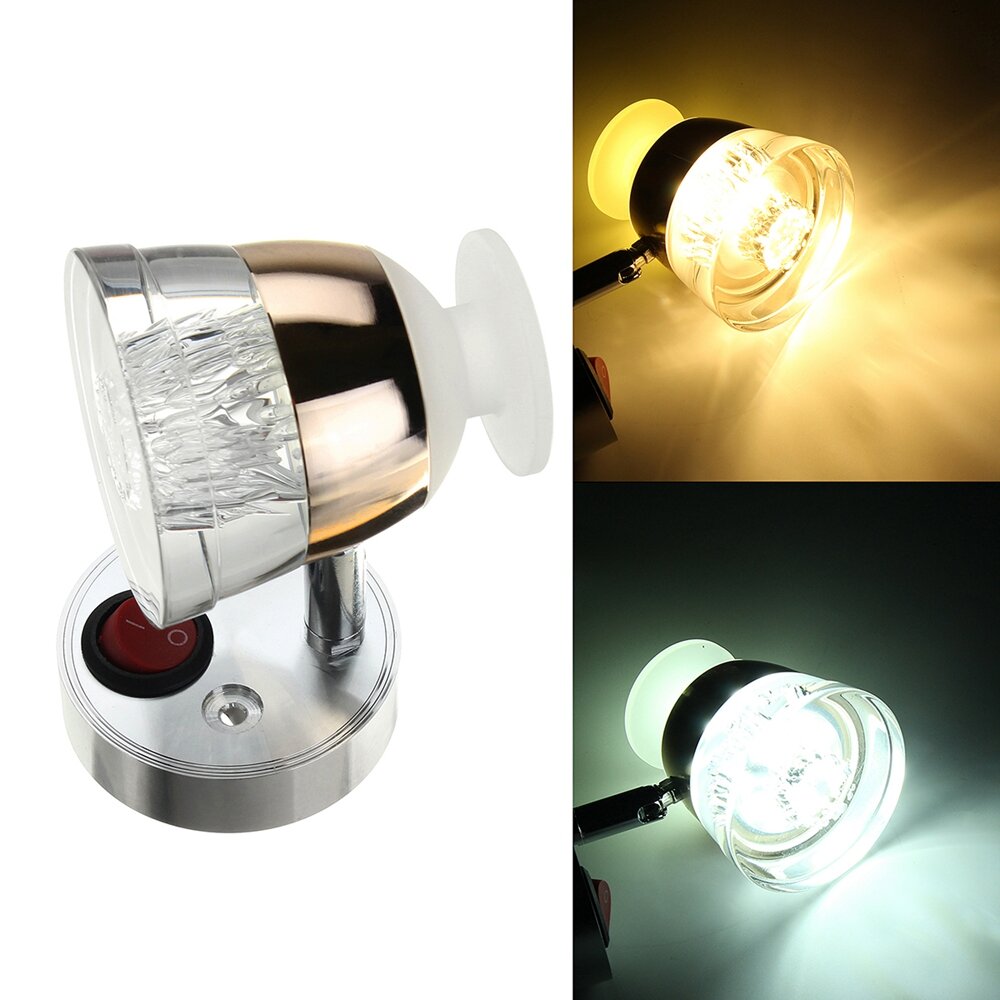 Obeaming 12V dimbaar leeslampje camper 4000K & rood licht, leeslamp voor het bed, zwanenhals led-spot voor boot, camper, bestelwagen, caravan, drukdimmer (Aluminium Obeaming 12V dimbaar leeslampje camper 4000K & rood licht, leeslamp voor het bed, zwanenhals led-spot voor boot, camper, bestelwagen, caravan, drukdimmer (Aluminium