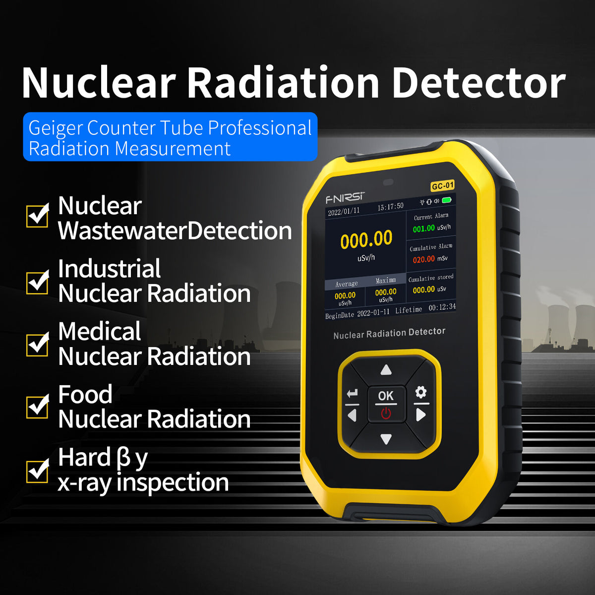 UA Geiger Counter Kernstraling Detector,BR-6 Type Geiger Counter,Type Beta Gamma X-ray Tester