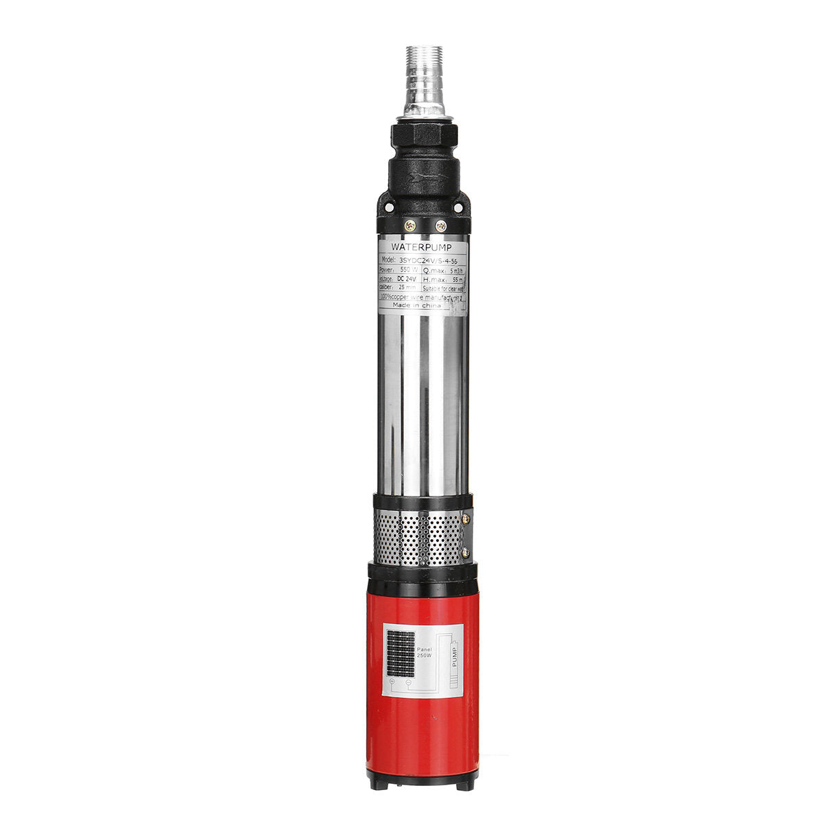 Solar Pomp Deep Well Dompelpomp 50M, hoge Lift 500W DC Solar Pomp Deep Well Dompelpomp 50M, hoge Lift 500W DC