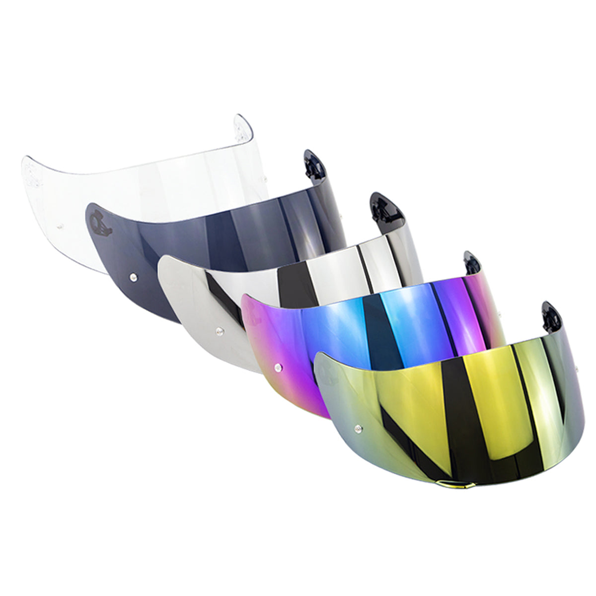 Jitong Motorhelm met volledig gezicht en dubbele zonneklep, lichte flip