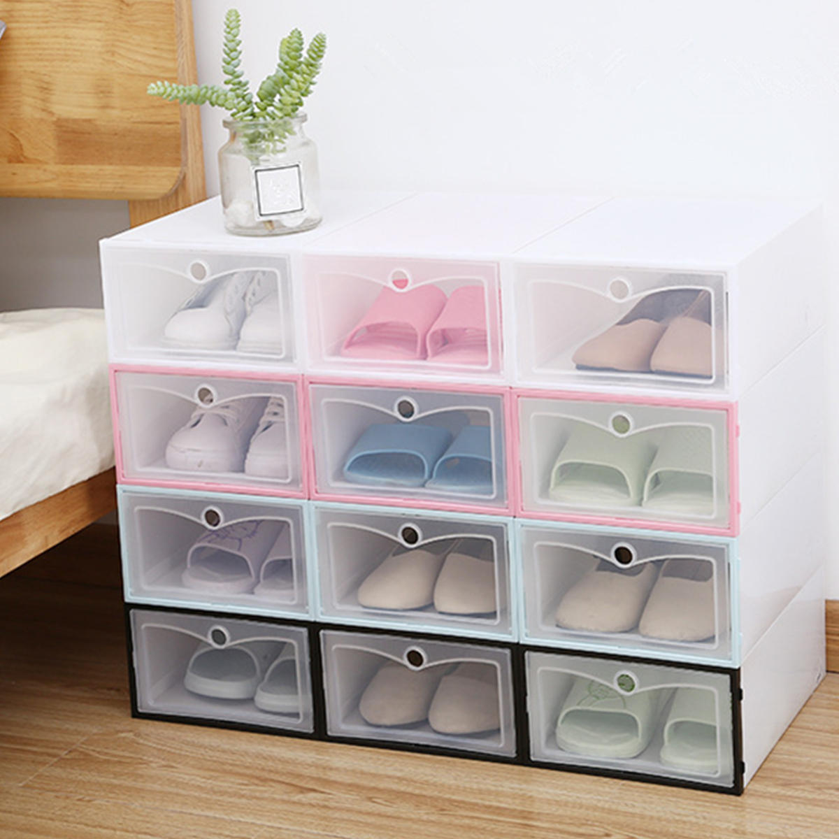 Opbergdoos voor onder het bed, met wielen, opvouwbare opbergbox voor onder het bed Opbergdoos voor onder het bed, met wielen, opvouwbare opbergbox voor onder het bed