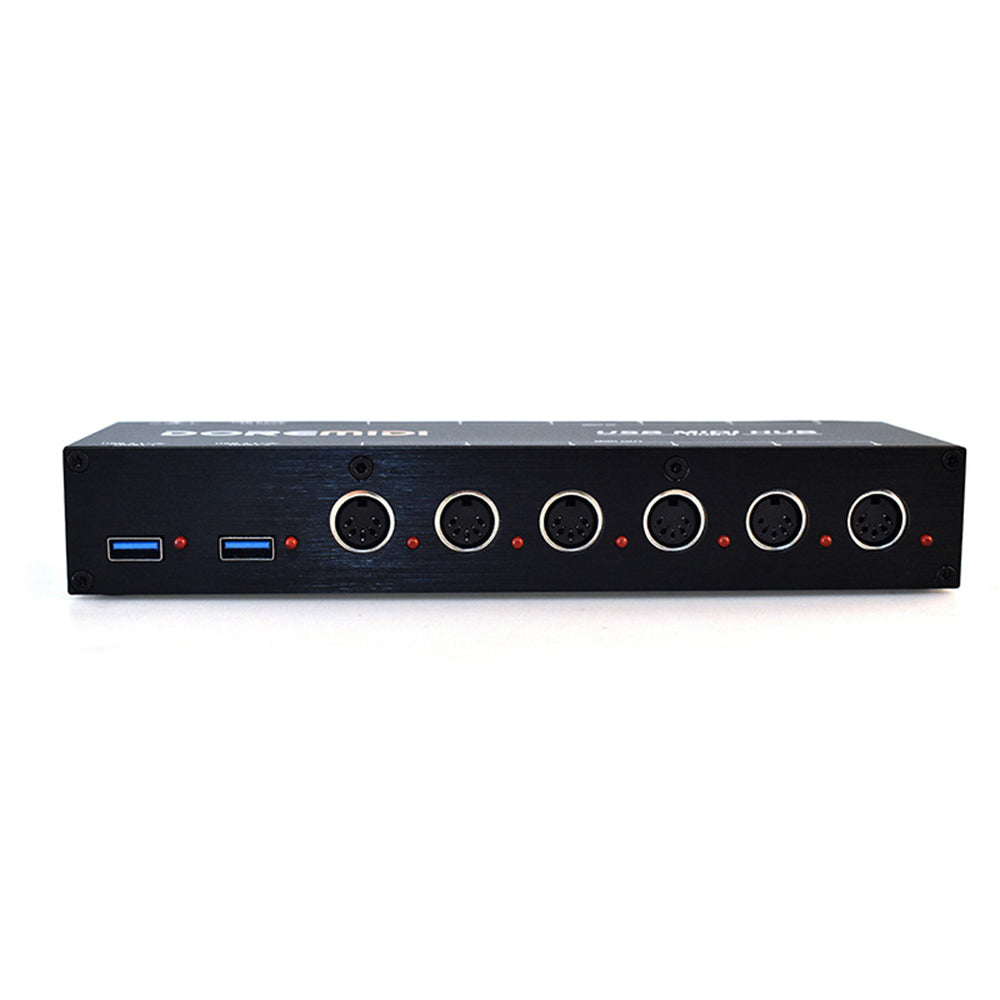 doremidi nieuwe hub8 midi 6x6 usb midi host x2 usb 3.1 midi hub box