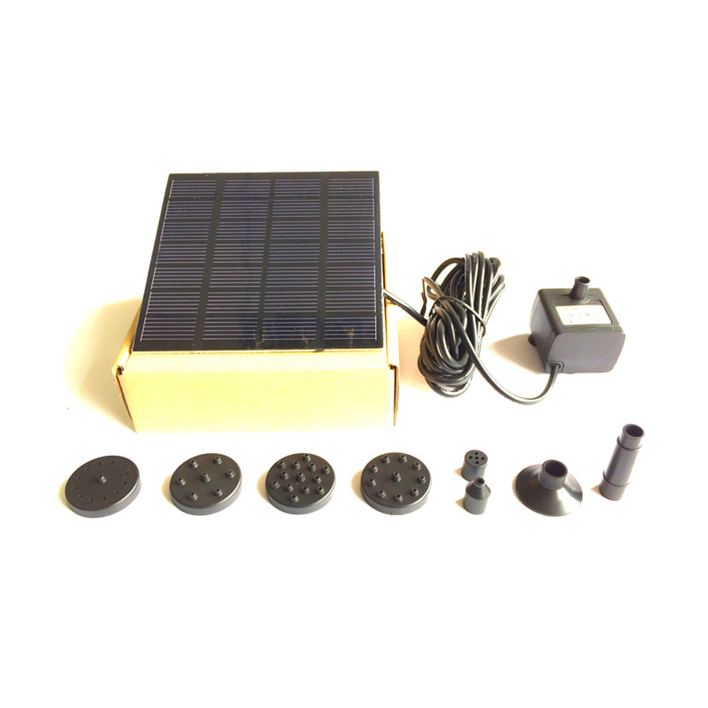 Fontein op Zonne-energie, Solar Fountain Waterpomp Drijvende Mini Waterfontein op Zonne-energie voor Vogelbaden, Tuinvijver, Zwembad Buiten (Lotus2