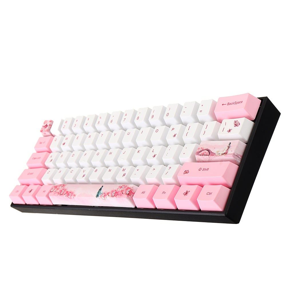 Sunzit Keycaps, 61 Keys PBT Dye-Sublimation Keycap Tasten Backlit Keycaps PBT OEM Profilel für GK61 Cherry MX-Schalter Mechanische Tastatur Tastenkappen Sunzit Keycaps, 61 Keys PBT Dye-Sublimation Keycap Tasten Backlit Keycaps PBT OEM Profilel für GK61 Cherry MX-Schalter Mechanische Tastatur Tastenkappen