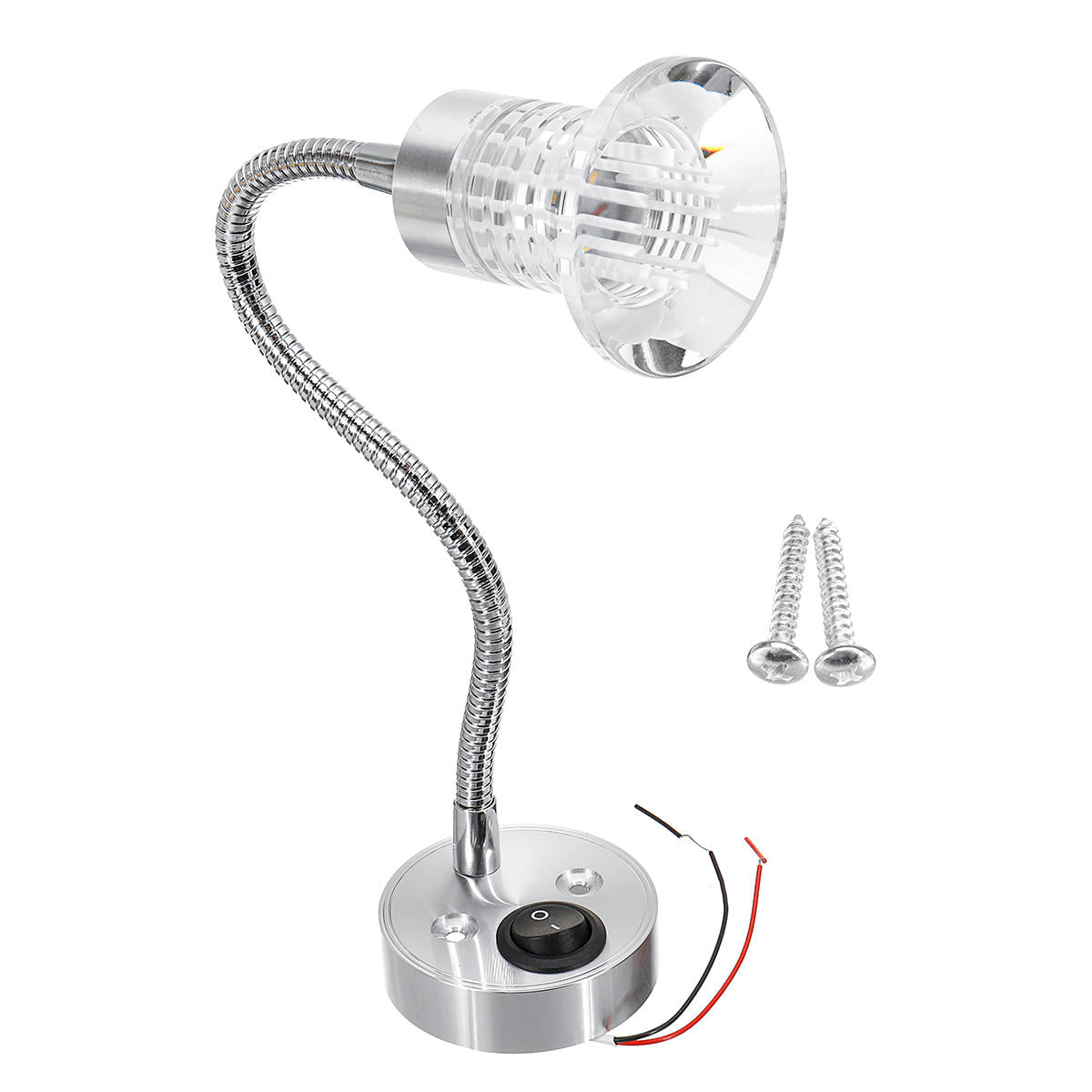 Obeaming 12V Leeslamp Camper Flexibele Spot, Ingebouwde Dimmer