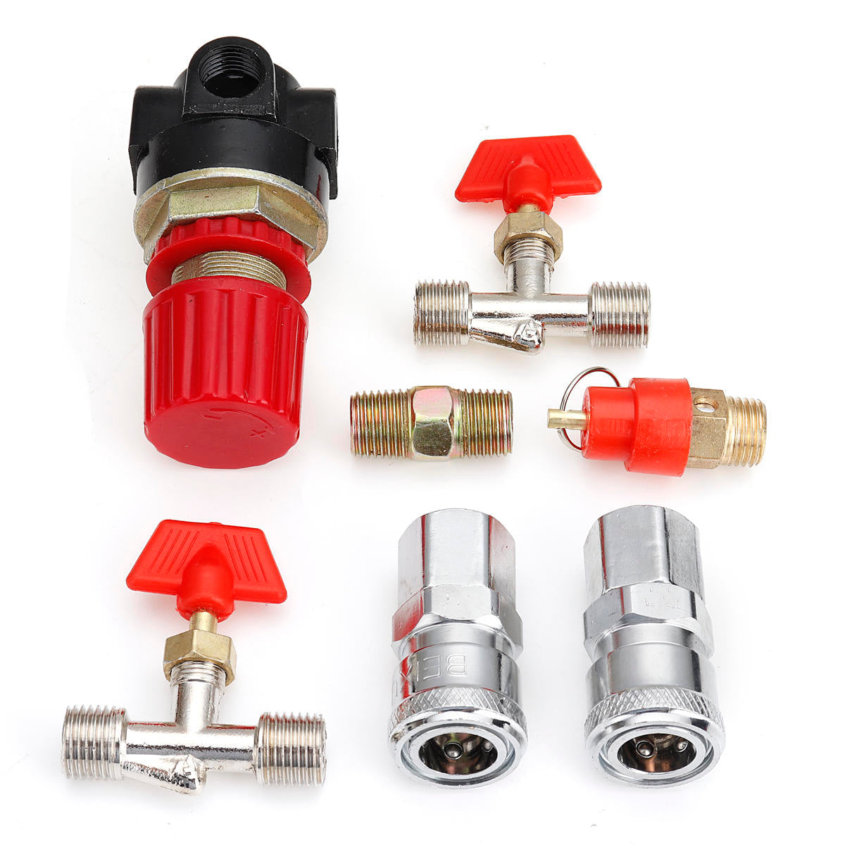 380 V 3 Fase 4 Gat Drukschakelaar, Verticale Type Drukregelklep, Drukregelaar G1/4 voor Luchtcompressor 125PSI 380 V 3 Fase 4 Gat Drukschakelaar, Verticale Type Drukregelklep, Drukregelaar G1/4 voor Luchtcompressor 125PSI