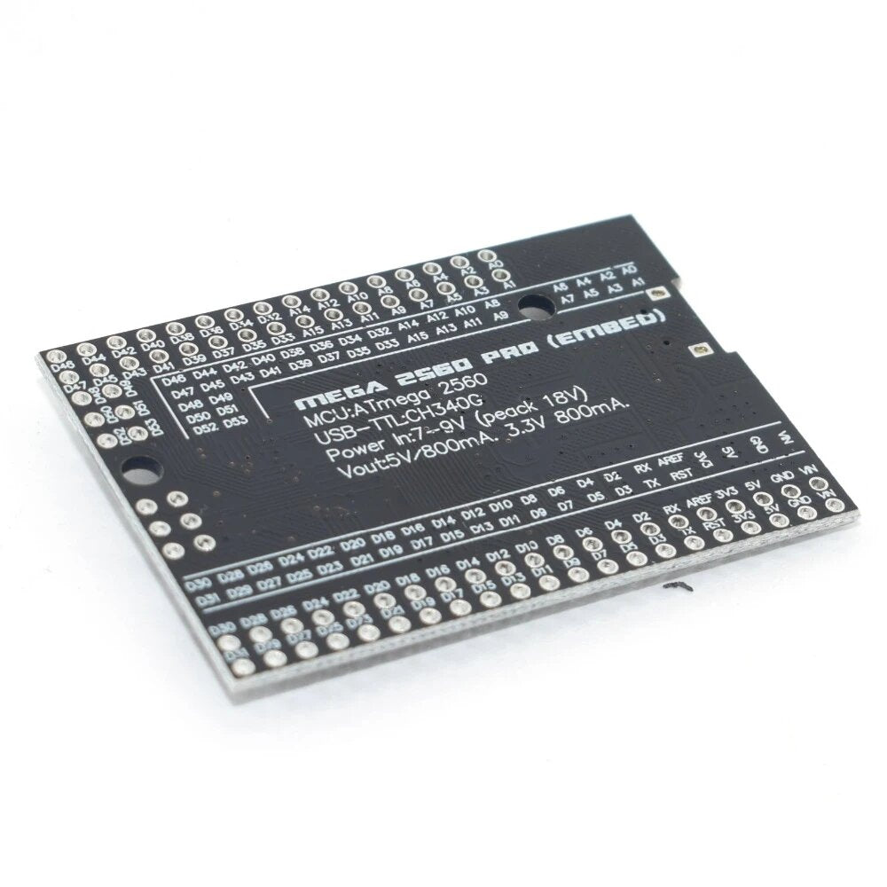 MEGA 2560 PRO Bord – CH340G/ATMEGA2560-16AU – Compact 38x55 Mm – Compatibel Met Arduino Mega – MicroUSB – Ideaal Voor Elektronica-projecten