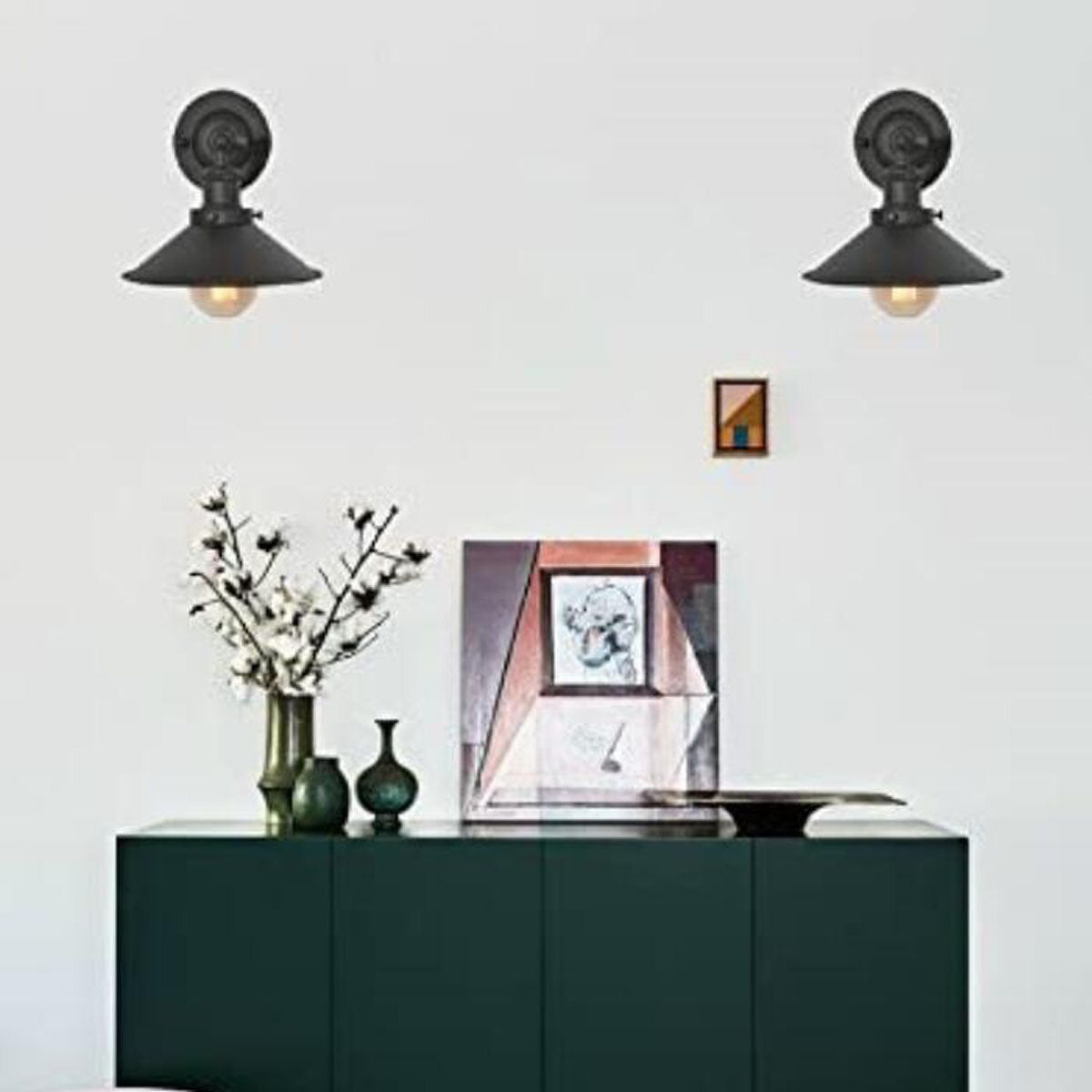 Resin Wandlamp(Linkse Muur),Zwarte