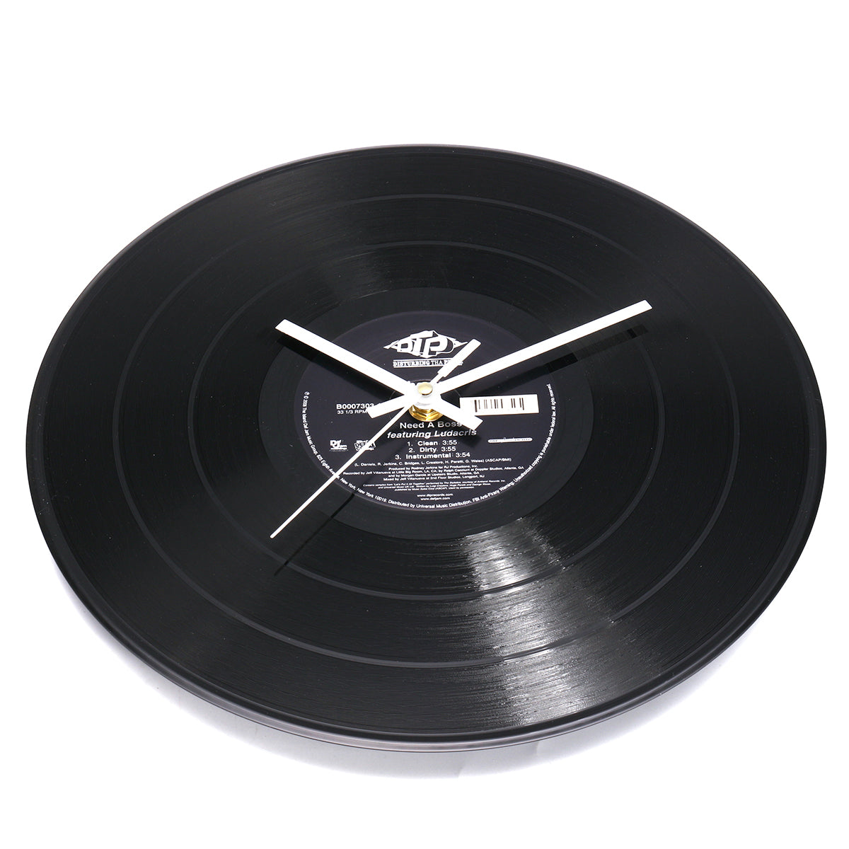 Vinyl wandklok blije kat - LP klok 12 inch - 30 cm Vinyl wandklok blije kat - LP klok 12 inch - 30 cm