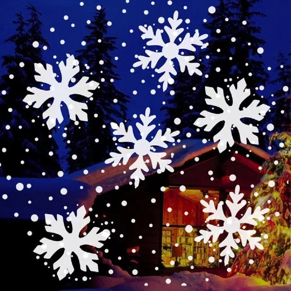Sneeuwvlok projector - maak van uw huis/muur/deur een sneeuw-avond dmv usb