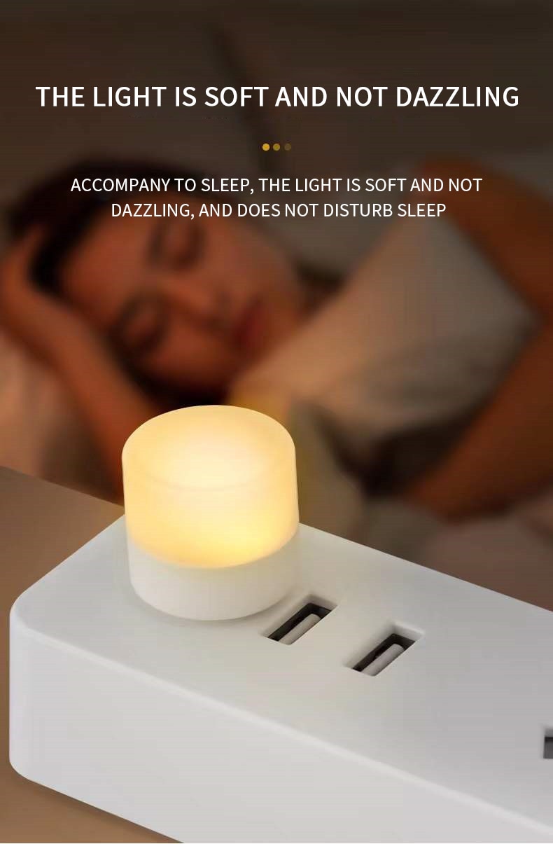 Mini USB led lampjes - 5 stuks - direct licht in huis - mooi nachtlampje voor de kids - bespaar kosten - wit of met kleur - energiezuinig - compact met groot vermogen
