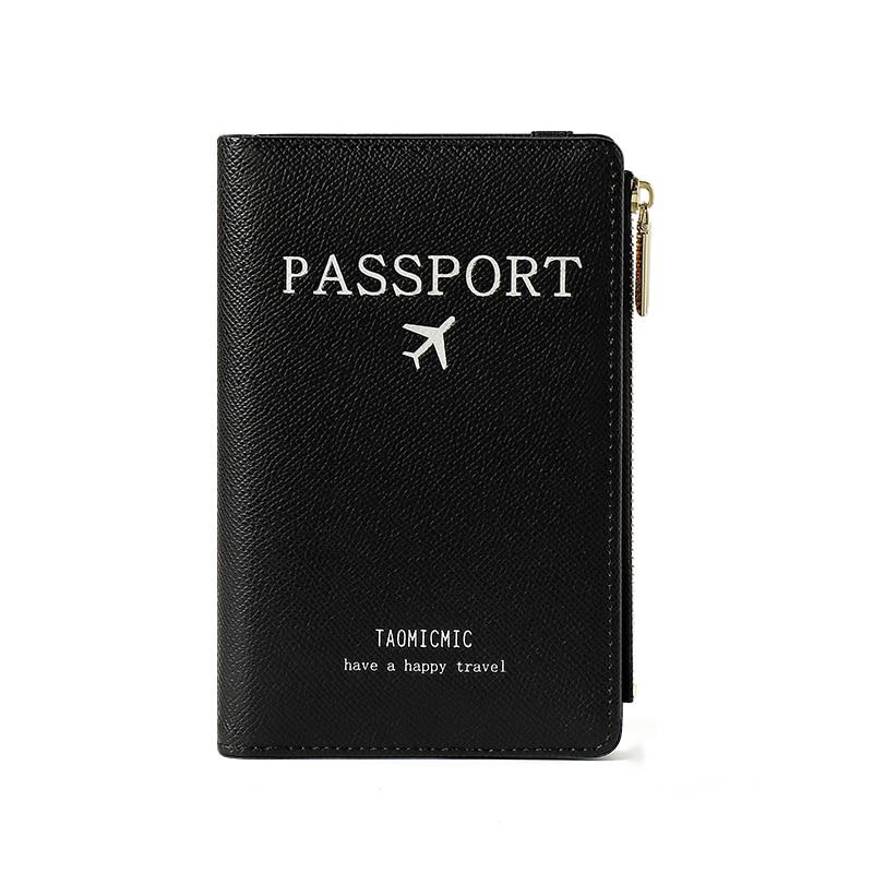 Paspoort mapje - PU leer cover - RFID beveiliging - Onmisbaar voor op reis - Paspoorten, pasjes, geld, foto's, alles past erin - Duurzaam - Praktisch