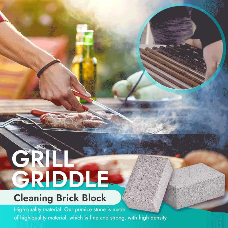 Schoonmaaksteen voor pannen en grill - schuursteen - BBQ reiniging - Al uw pannen en grillen blinkend schoon! - puimsteen
