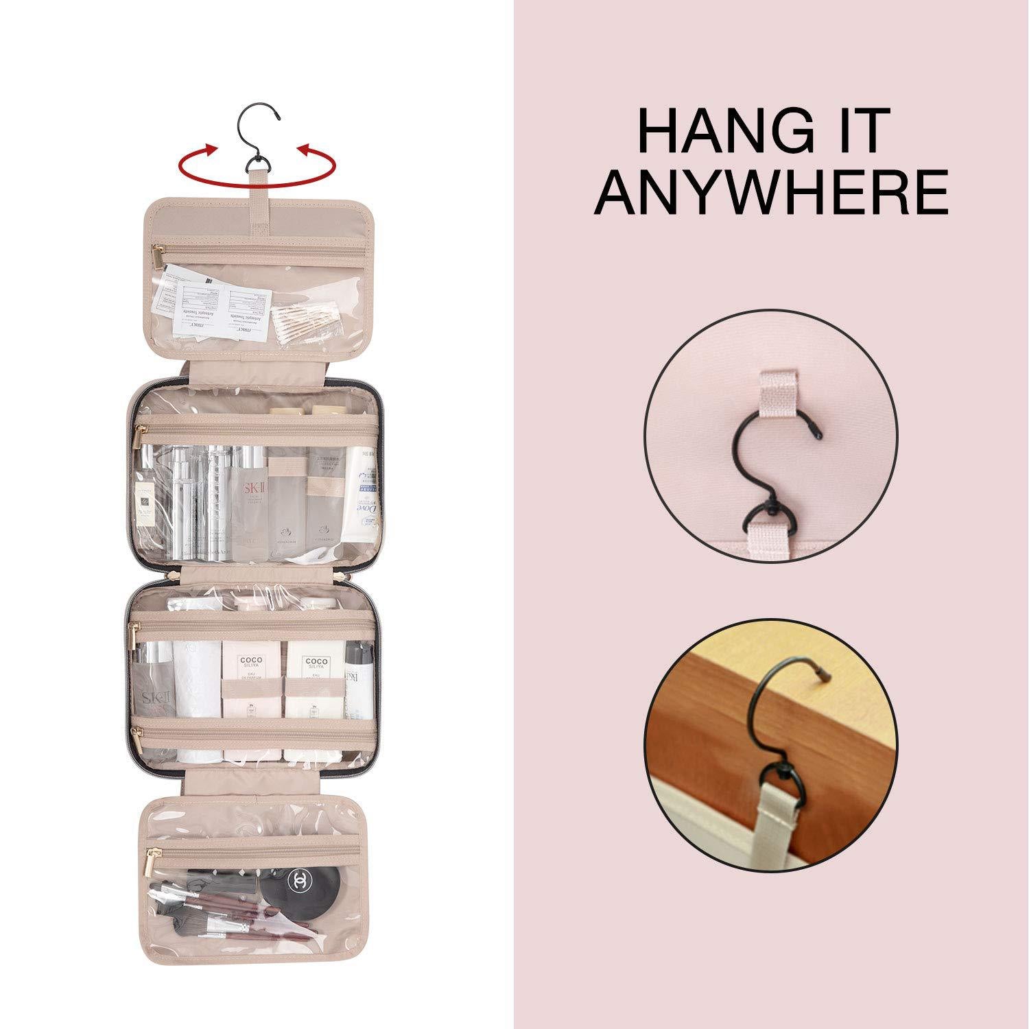 Toilettas met Haak - Beautycase - Organizer - Reistas - Uitklapbare Toilettas - Trendy - Cosmetica Tas - Travel Organizer - Etui voor Toiletartikelen