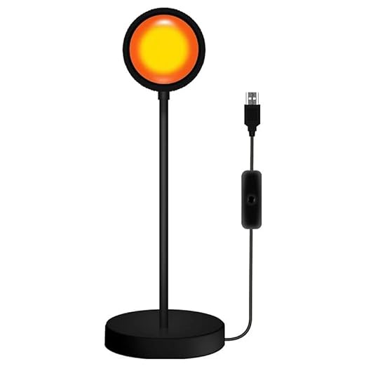 Sunset lamp - sunset, rainbow en andere effecten - sfeerverlichting binnen - zonsondergang lamp - hoogte verstelbaar