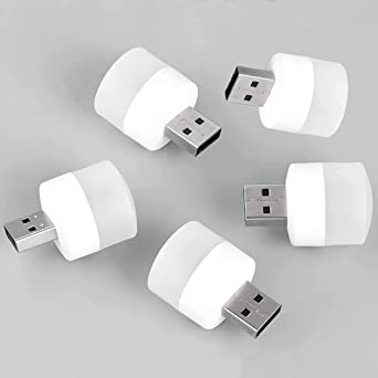 Mini USB led lampjes - 5 stuks - direct licht in huis - mooi nachtlampje voor de kids - bespaar kosten - wit of met kleur - energiezuinig - compact met groot vermogen