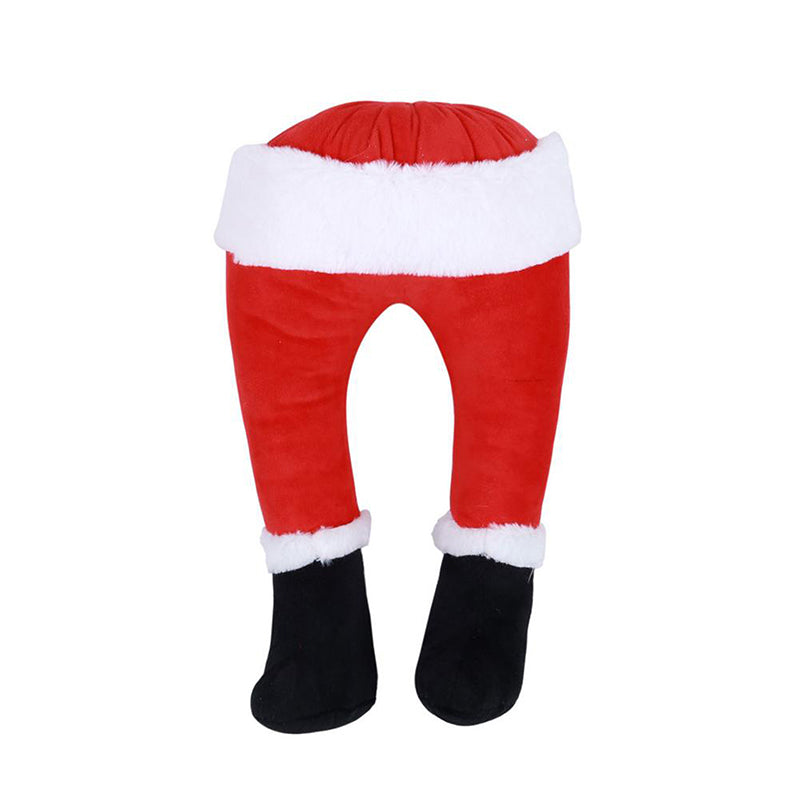 Kerstman benen decoratie – grappige kerstman humor voor in de kerstboom