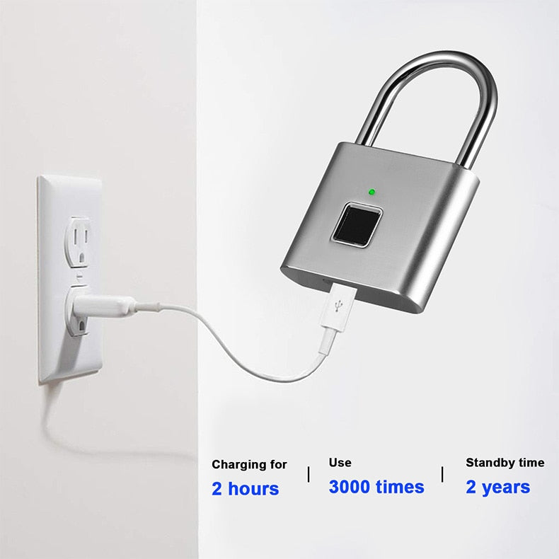 Vingerafdruk Hangslot - Multi-user functionaliteit - Nooit meer uw sleutel kwijt! - Snelle en eenvoudige ontgrendeling - Stevig en duurzaam