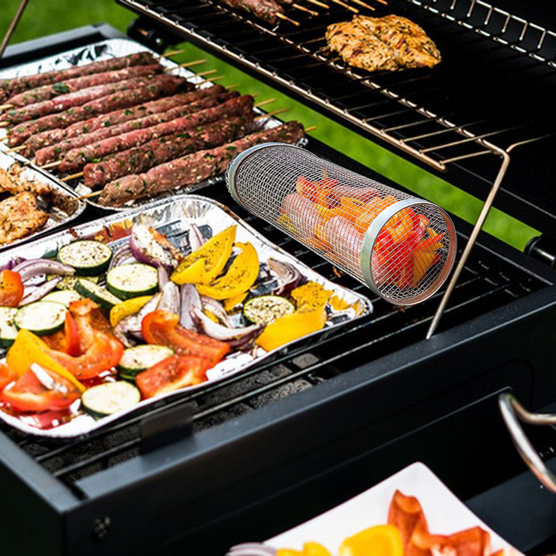 Grillmand – grillkorf – BBQ groente mandje - BBQ accessoires – gemakkelijk te reinigen! - barbecue rooster – grillrooster