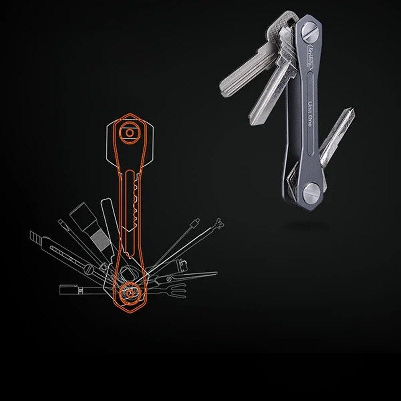 Lichtgewicht sleutel organizer - leuk cadeau- sleutel etui - sleutel organizer - zwart - handig
