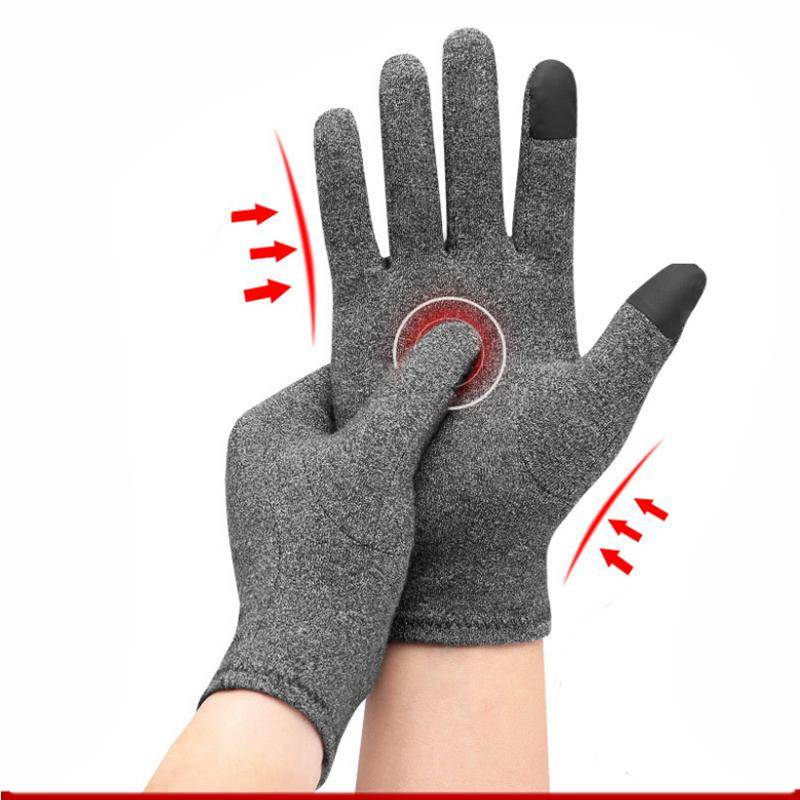 Compressie handschoenen – Steun – pijnlijke hand en vingers – voor extra verlichting – touchscreen – comfortabel je telefoon en tablet bedienen