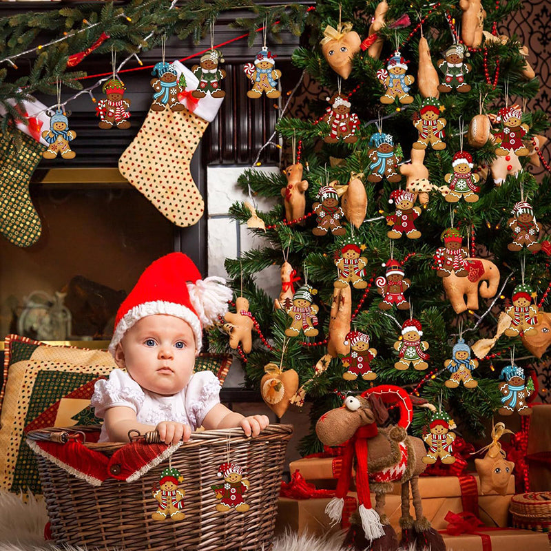 koekemannetjes en koekenvrouwtjes voor in de kerstboom – peperkoek figuren – gingerbread man – 12 stuks
