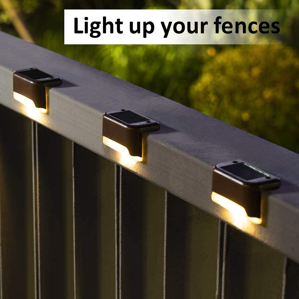 Solar Led Lamp  - 4 stuks - sfeervolle tuinverlichting op zonne Energie - verschillende kleuren - buitenlamp - trap lamp - betaalbaar - IP44 waterdicht