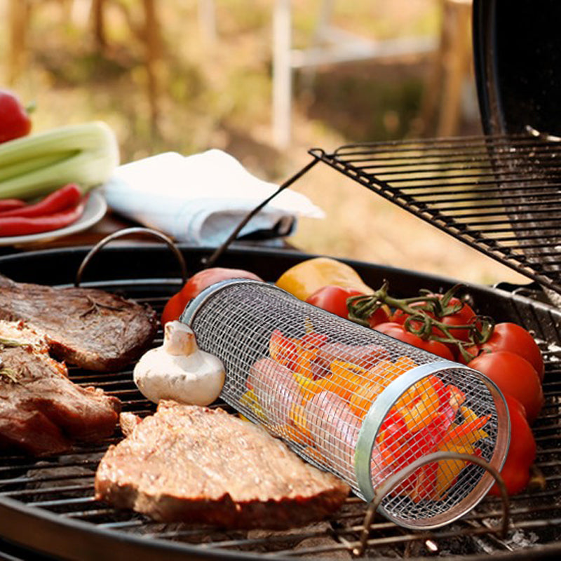 Grillmand – grillkorf – BBQ groente mandje - BBQ accessoires – gemakkelijk te reinigen! - barbecue rooster – grillrooster