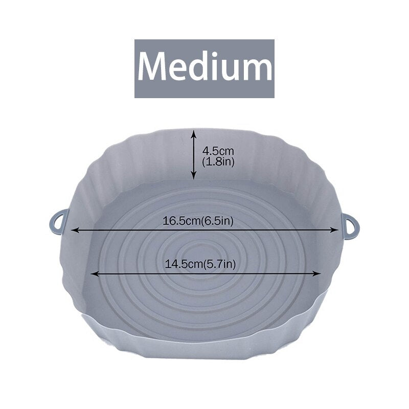 Siliconen bakpapier - bakpapier alternatief - airfryer accessoires - large - medium - small - geschikt voor magnetron - herbruikbaar - afwasbaar