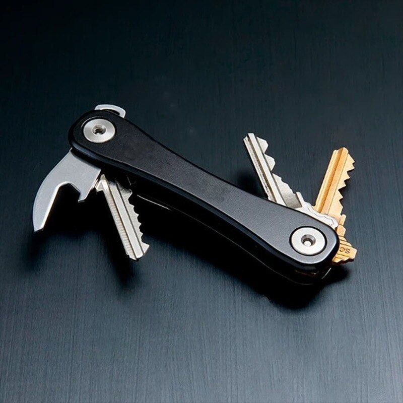 Lichtgewicht sleutel organizer - leuk cadeau- sleutel etui - sleutel organizer - zwart - handig