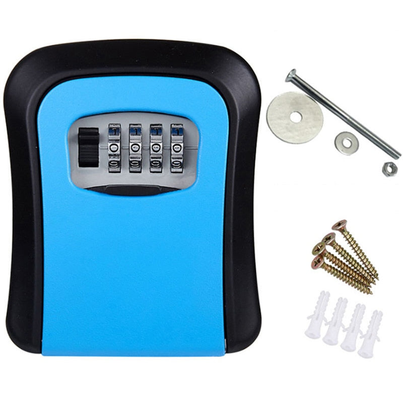 Mini sleutel kluis - Nooit meer uw sleutels kwijt! - Opbergbox met code - Stevig kluisje voor kleine items - voor aan de muur