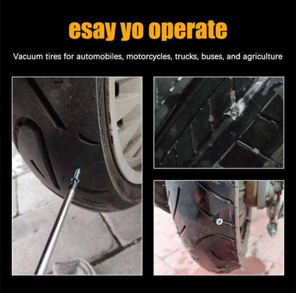 Banden reparatie set – Alle tubeless auto motor en scooterbanden gemakkelijk plakken – 10 of 20 stuks – altijd handig om achter de hand te hebben – voor op reis of thuis in uw garage