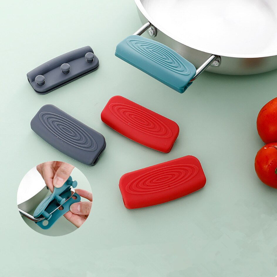 Pan handvat covers - siliconen panhandvat - hittebestendig - antislip - 3 kleuren - veiligheid en comfort
