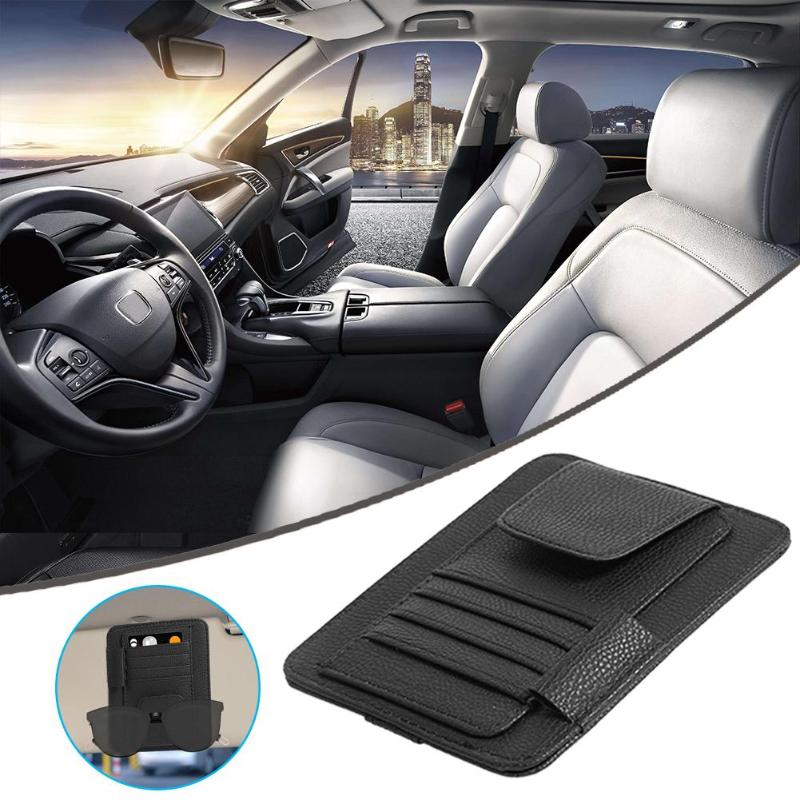 Universele auto organizer - Geen rommel meer in uw auto - Zonneklep organizer - Zonnebril houder - Pennenhouder - Pasjeshouder