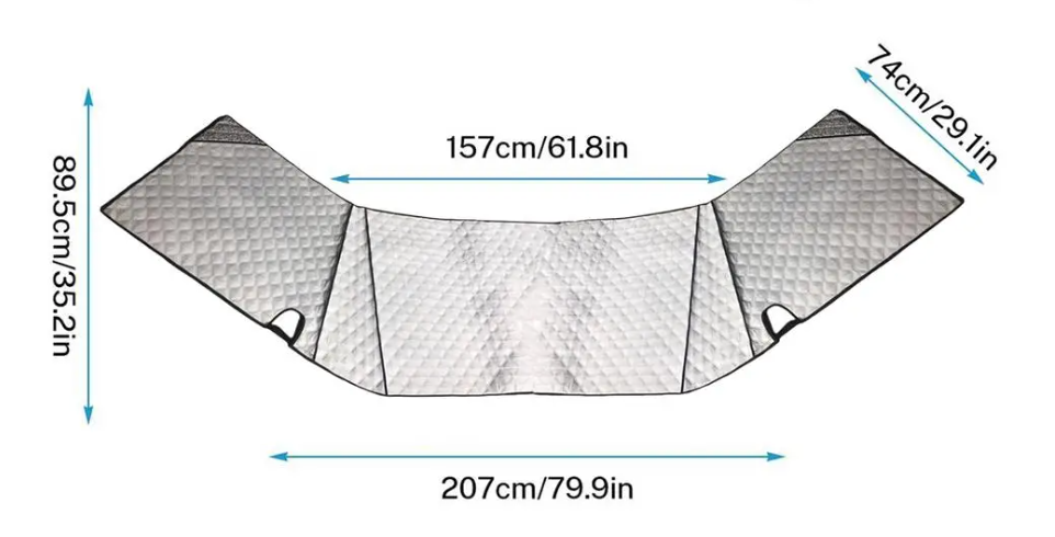 voorruit cover voorruit zon sneeuw camper winddicht voor verschillende campers