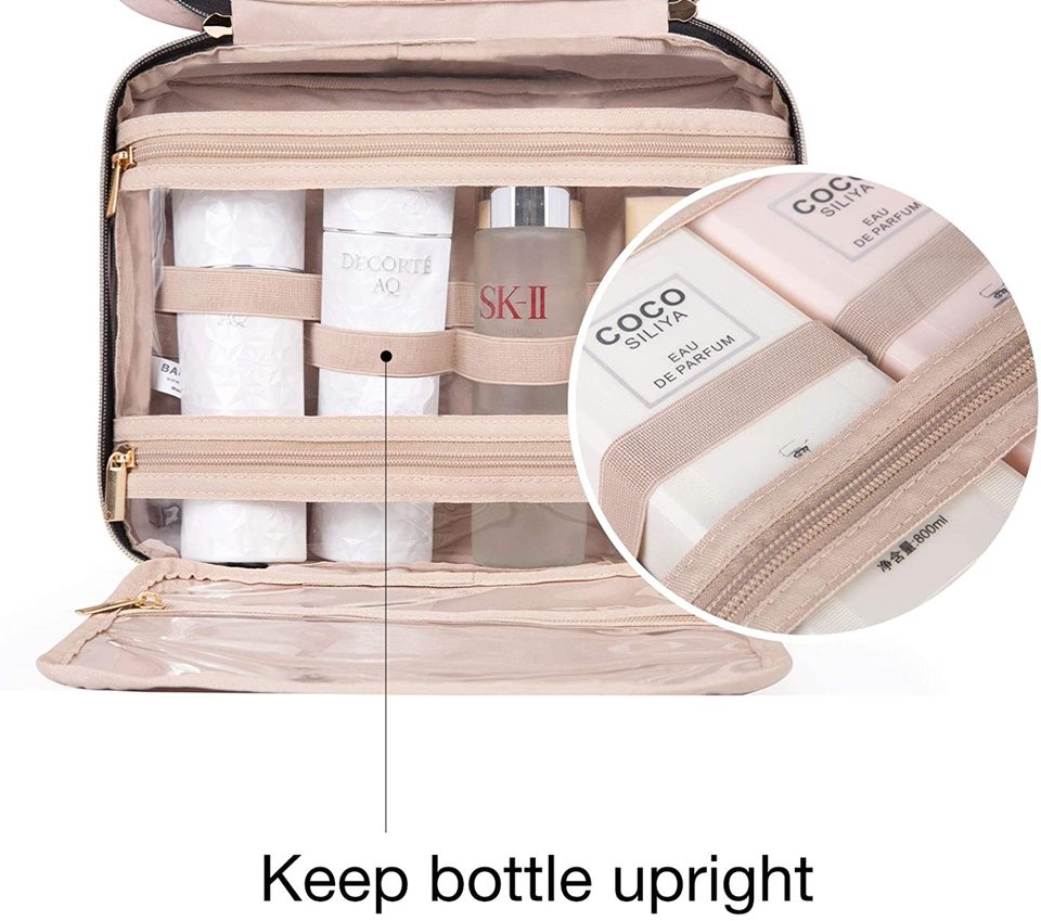 Toilettas met Haak - Beautycase - Organizer - Reistas - Uitklapbare Toilettas - Trendy - Cosmetica Tas - Travel Organizer - Etui voor Toiletartikelen