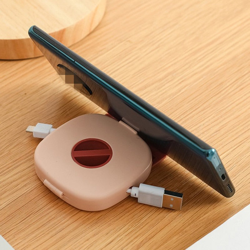 Snoeren wikkelaar - snoer management - voor smartphone kabeltjes, telefoon opladers, oordopjes - nooit meer uw snoertjes in de war! - opbergdoos