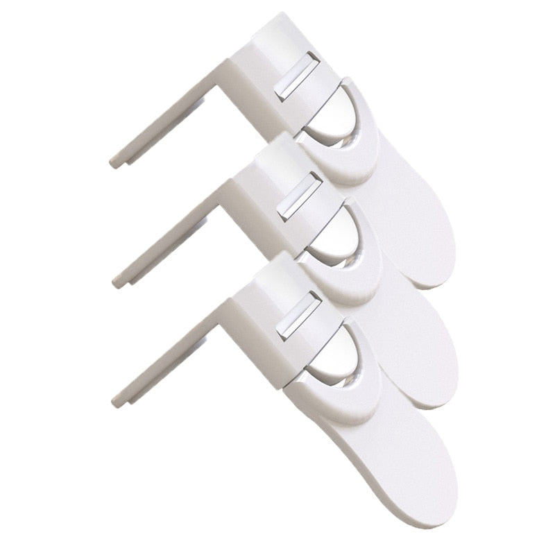 Kinderslot kastjes - 3 stuks - kastslot - lade slot - baby veiligheid - baby slot - zelfklevend - makkelijke oplossing voor elke lade, deur, of kast