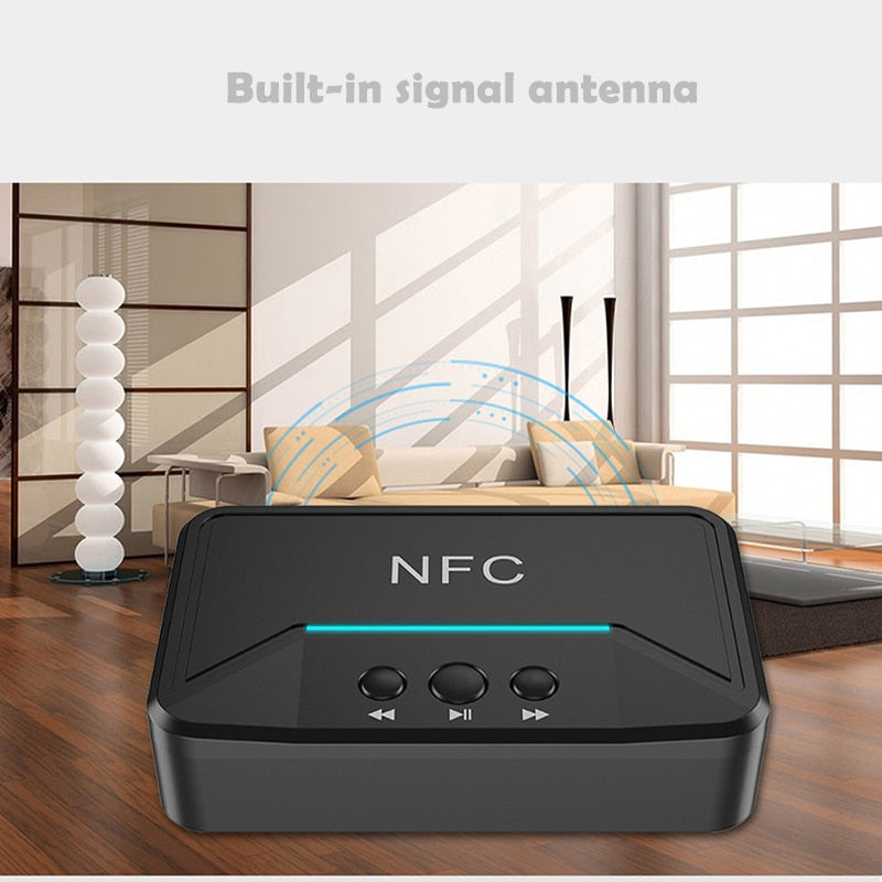 Bluetooth audio ontvanger - Bluetooth 5.0 - geef al uw oude apparaten een bluetooth functie - receiver voor thuis, horeca &amp; zakelijk gebruik - dongle aux naar bluetooth