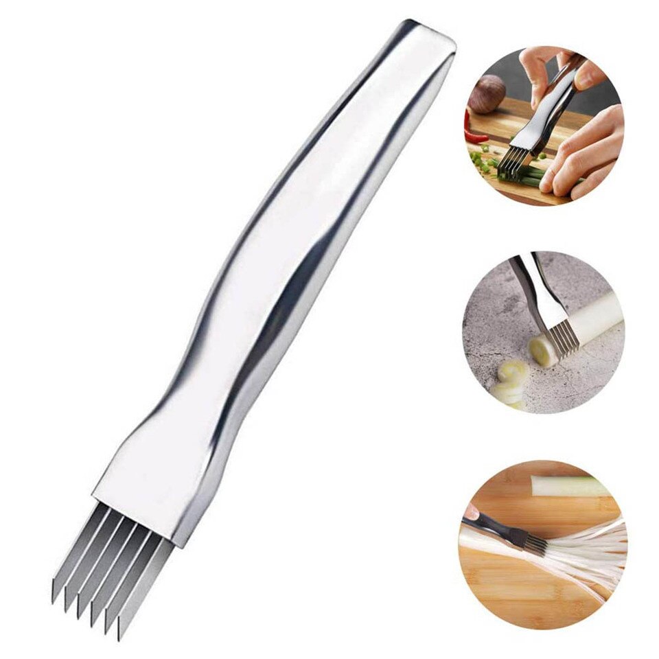 Groentesnijder - kruidensnijder - RVS - keuken gadget - even een uitje snijden gaat nu sneller dan ooit