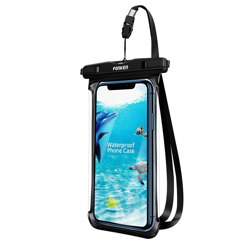 Waterdicht Telefoonhoesje - Geniet van wateravonturen zonder zorgen! - Transparant en touchscreen-vriendelijk - Handig draagkoord - Ruimte voor kleine essentials