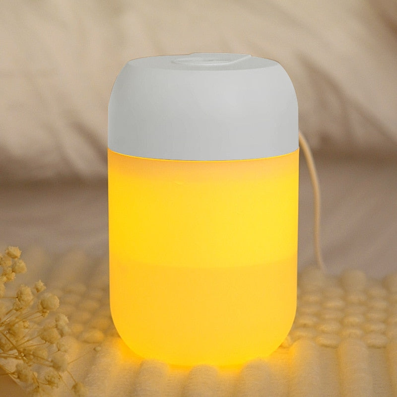 Mini Aroma diffuser - 3 in 1 - aroma verspreider/luchtbevochtiger/led lamp - heerlijke geuren in uw huis - mooie led lamp - zuinig in energieverbruik