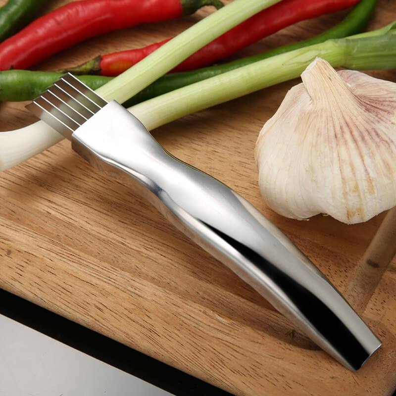 Groentesnijder - kruidensnijder - RVS - keuken gadget - even een uitje snijden gaat nu sneller dan ooit