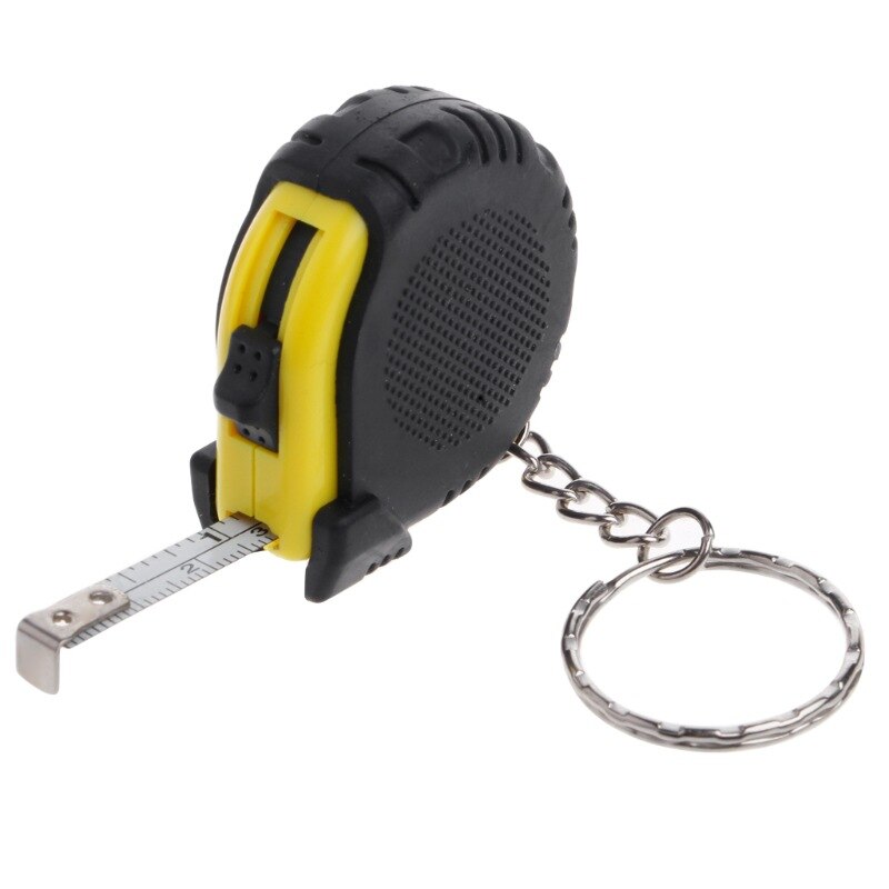 Mini rolmaat sleutelhanger - 1m/T22 - altijd een rolmaatje op zak - met sleutelhanger ring - leuk voor kinderen