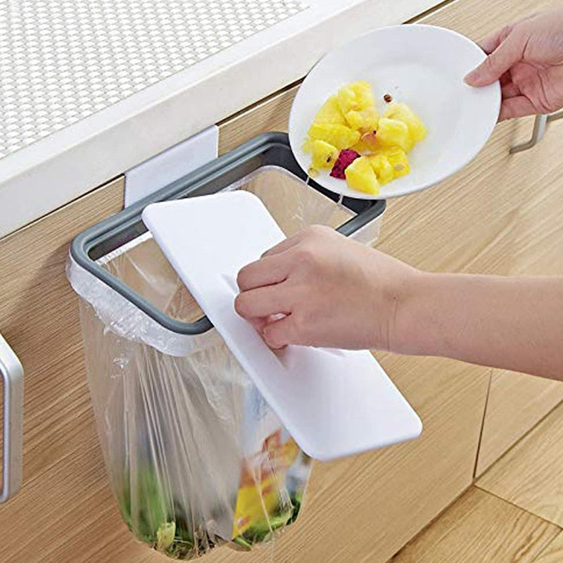 Afvalzakjes houder - handige houder overal te monteren - geen gaten boren - keuken - prullenbakje - hangende houder voor afval