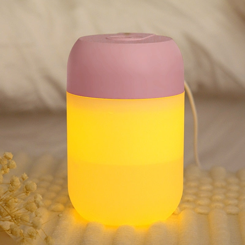 Mini Aroma diffuser - 3 in 1 - aroma verspreider/luchtbevochtiger/led lamp - heerlijke geuren in uw huis - mooie led lamp - zuinig in energieverbruik