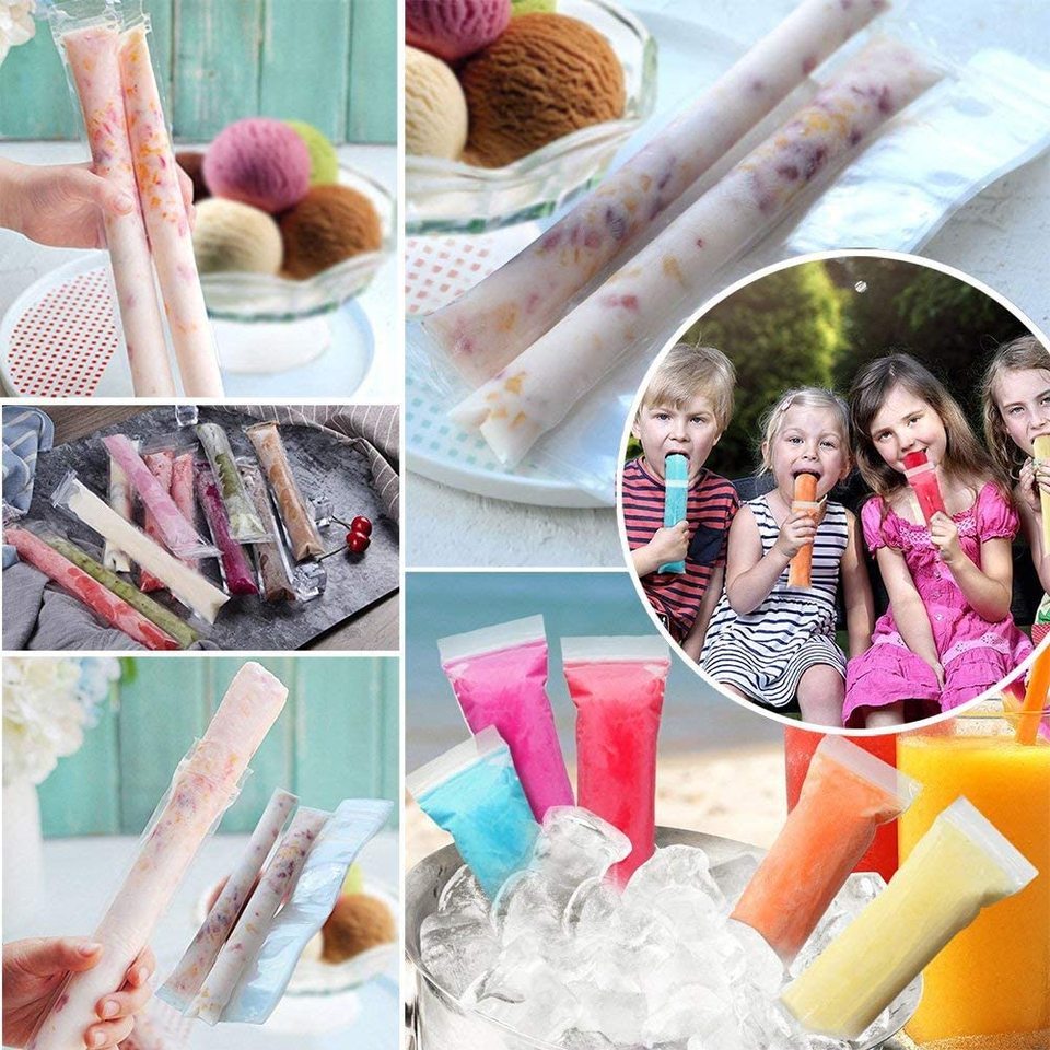 IJslollymaker - 40 stuks- waterijsjes maker - stof en lekvrij -  perfect voor mensen met een allergie - ijsjeshouders - waterijs vormen - IJslolly vormen