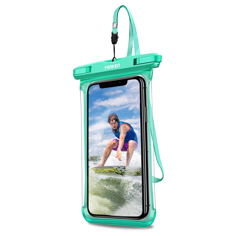 Waterdicht Telefoonhoesje - Geniet van wateravonturen zonder zorgen! - Transparant en touchscreen-vriendelijk - Handig draagkoord - Ruimte voor kleine essentials