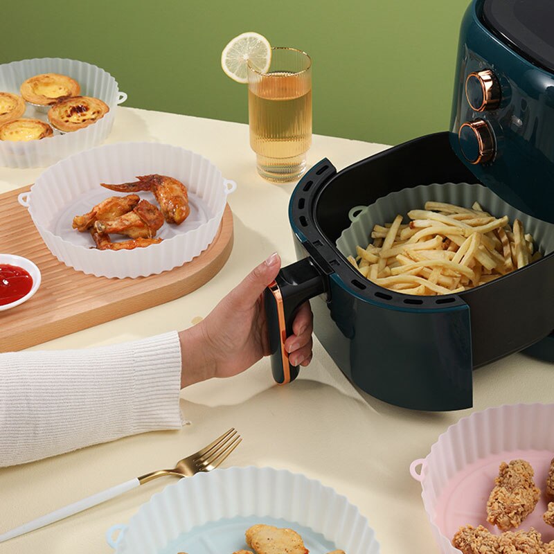 Siliconen bakpapier - bakpapier alternatief - airfryer accessoires - large - medium - small - geschikt voor magnetron - herbruikbaar - afwasbaar