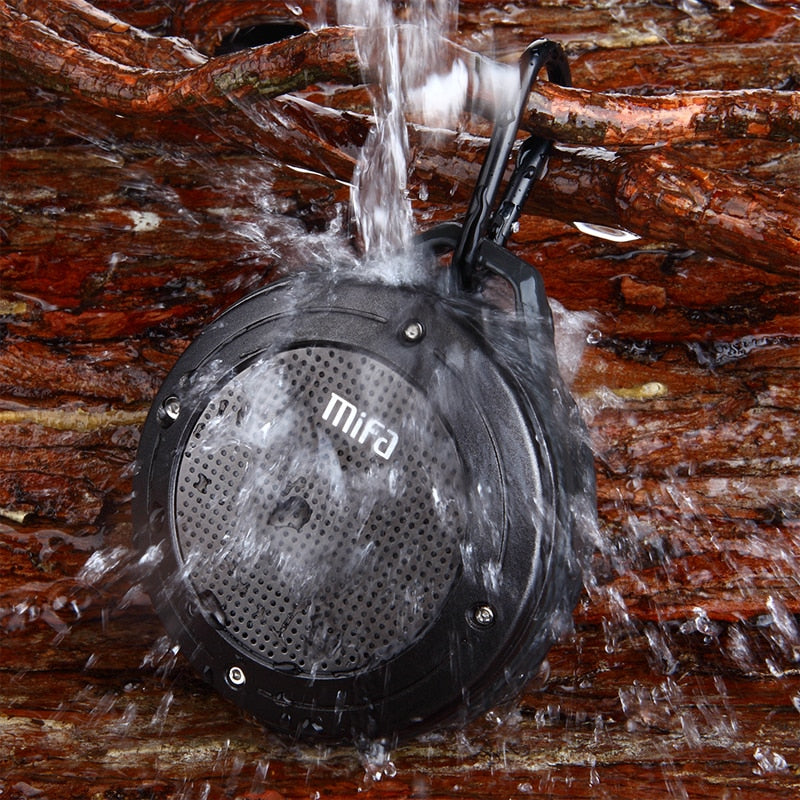 Bluetooth speaker - draagbare speaker - waterdicht met haak - handig op het strand, camping, buitensporten - ingebouwde microfoon